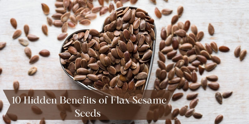 Flax sesame seeds